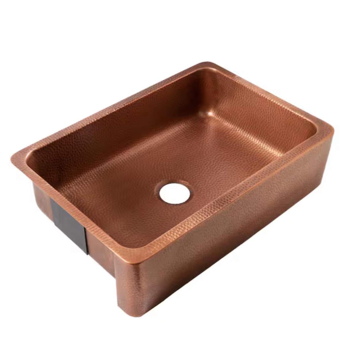 SINKOLOGY Lange 32 in. Farmhouse Apron Front Undermount Single Bowl 17 Gauge Antique Copper Kitchen Sink