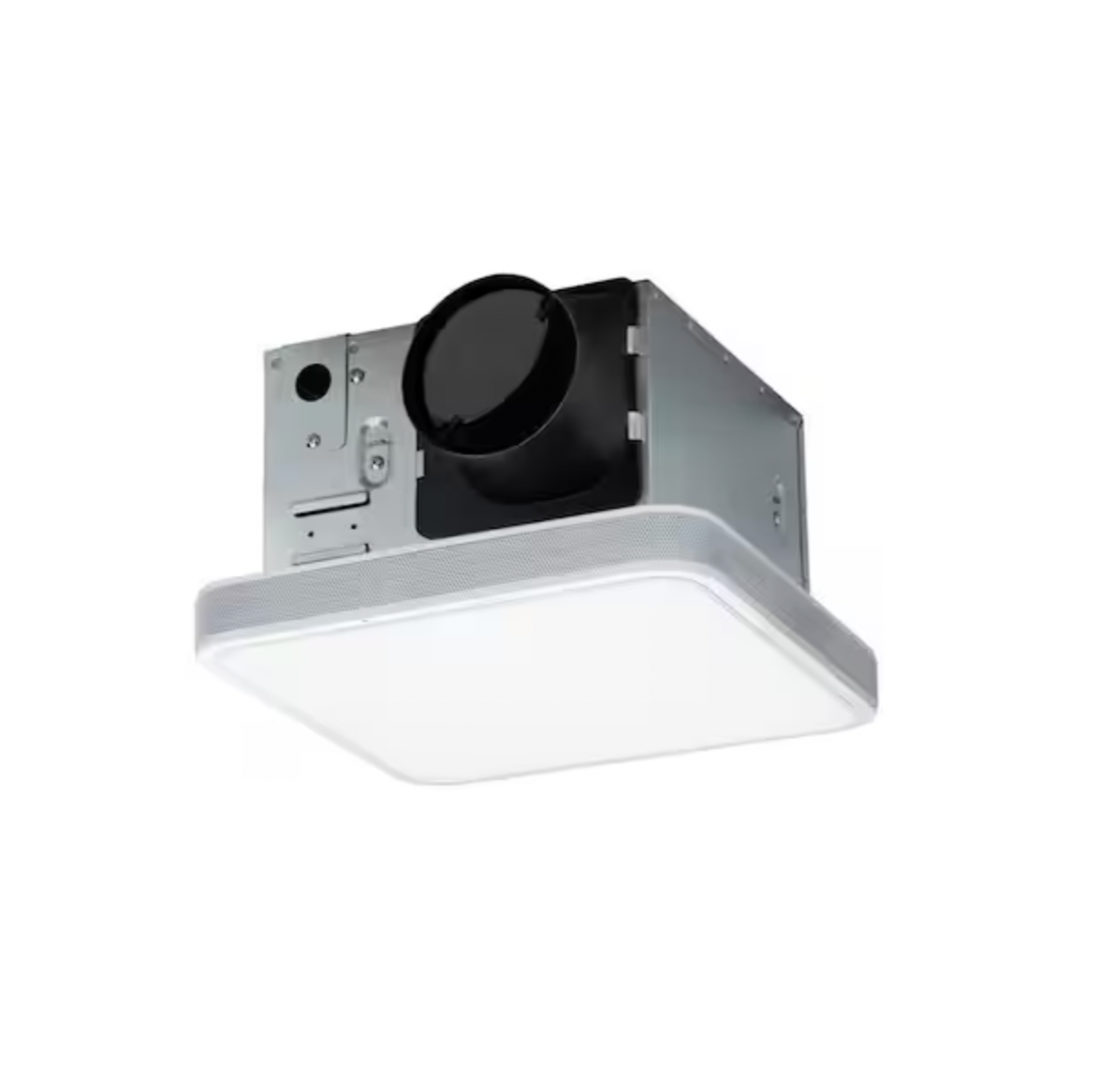 HOMEWERKS 110 CFM LED Ceiling Mounted Bathroom Exhaust Fan with Alexa Voice Assistant and Bluetooth Speakers