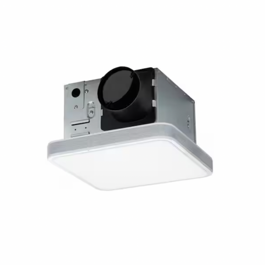 HOMEWERKS 110 CFM LED Ceiling Mounted Bathroom Exhaust Fan with Alexa Voice Assistant and Bluetooth Speakers