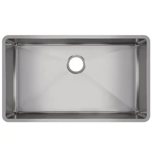 Elkay crosstown 32" undermount single bowl 18 gauge stainless steel kitchen sink