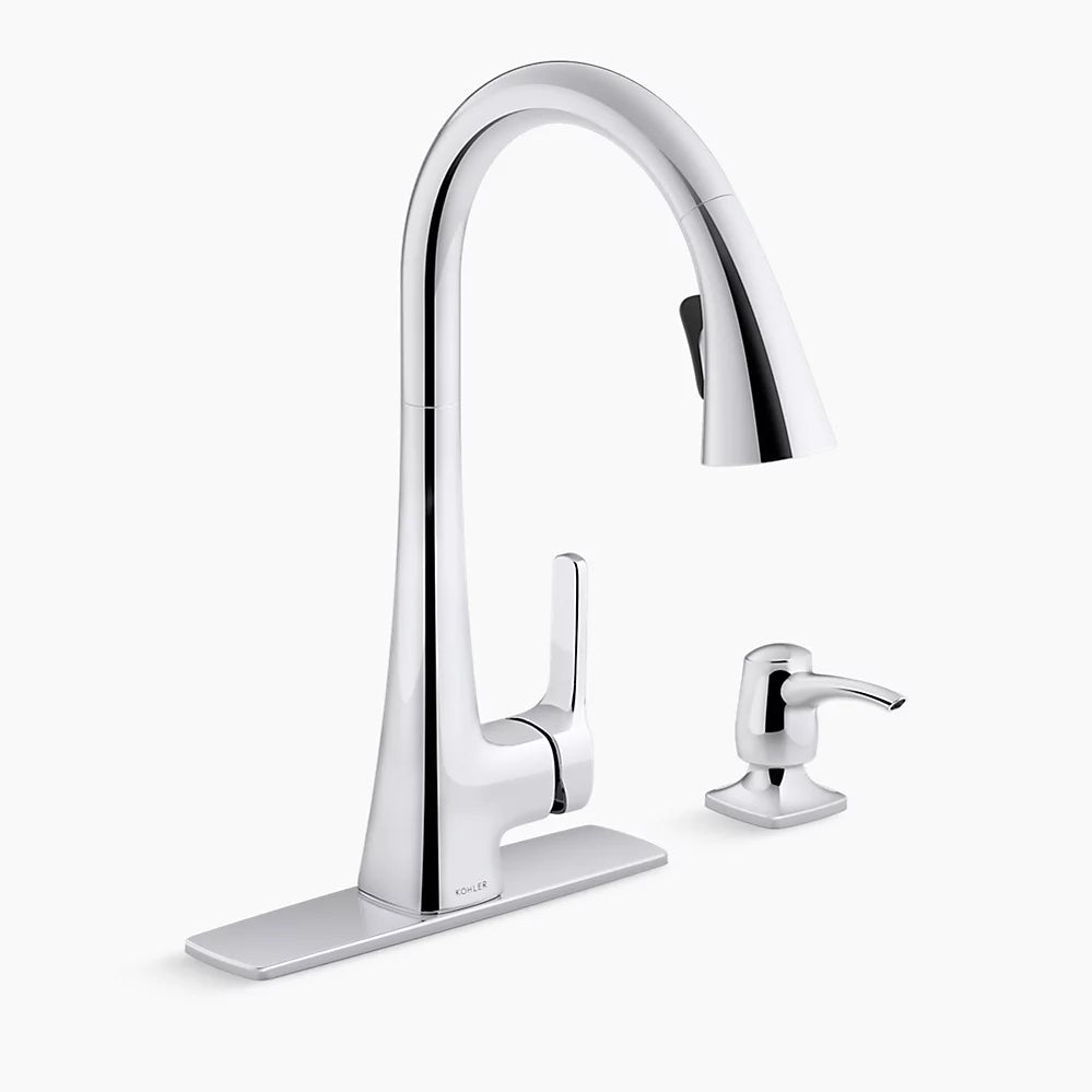 KOHLER Maxton Single-Handle Pull-Down Sprayer Kitchen Faucet