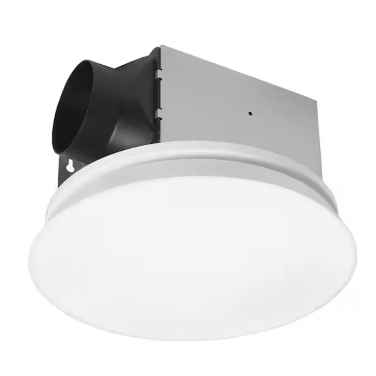 Commercial Electric 80 CFM 1.1 Sones Ceiling/Wall Bathroom Exhaust Fan with Adjustable CCT LED and Night Light