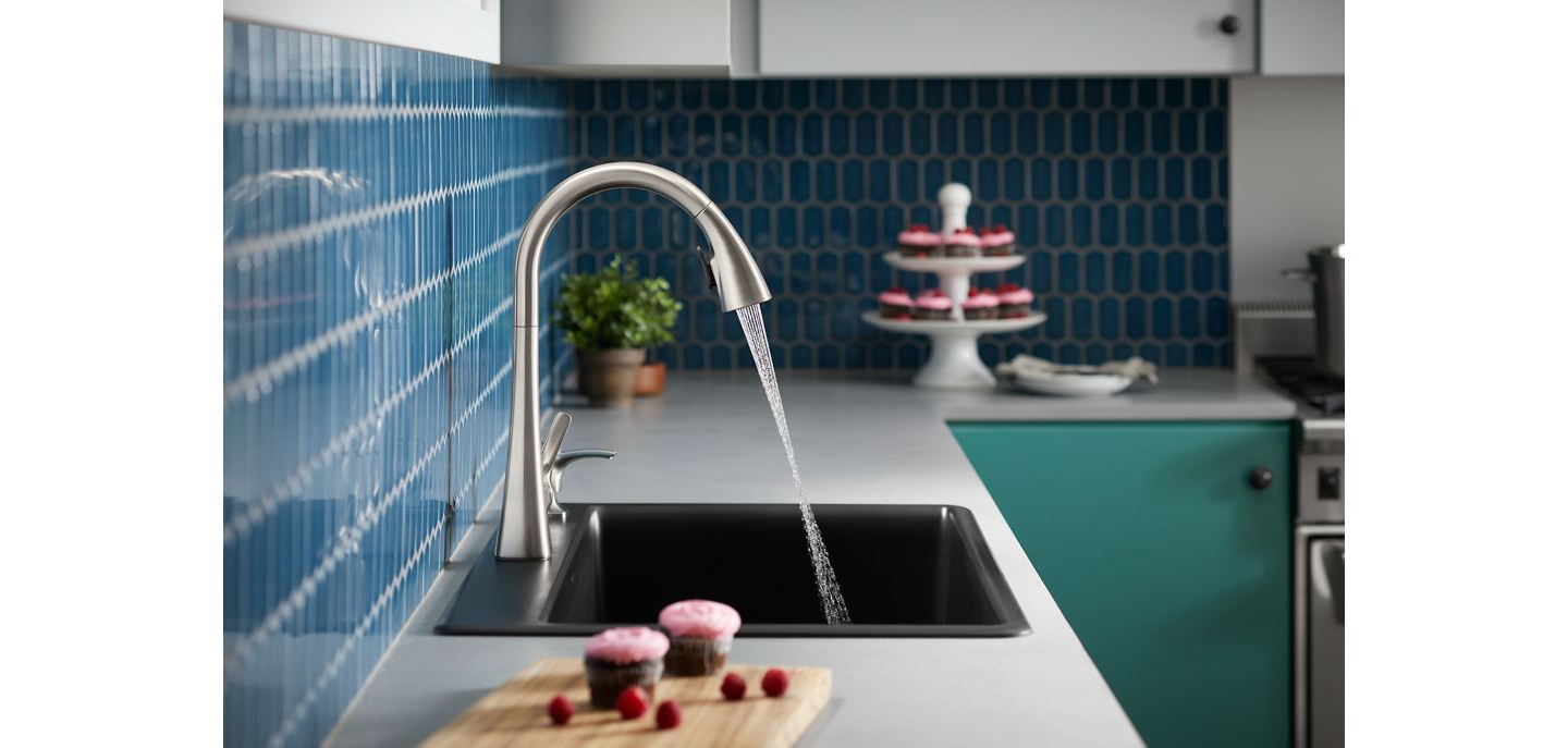 KOHLER Maxton Single-Handle Pull-Down Sprayer Kitchen Faucet